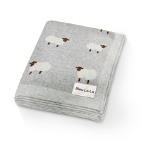 Whimsy Collection - Luxury 100% Cotton Knit Swaddle Baby Blanket