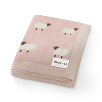 Whimsy Collection - Luxury 100% Cotton Knit Swaddle Baby Blanket