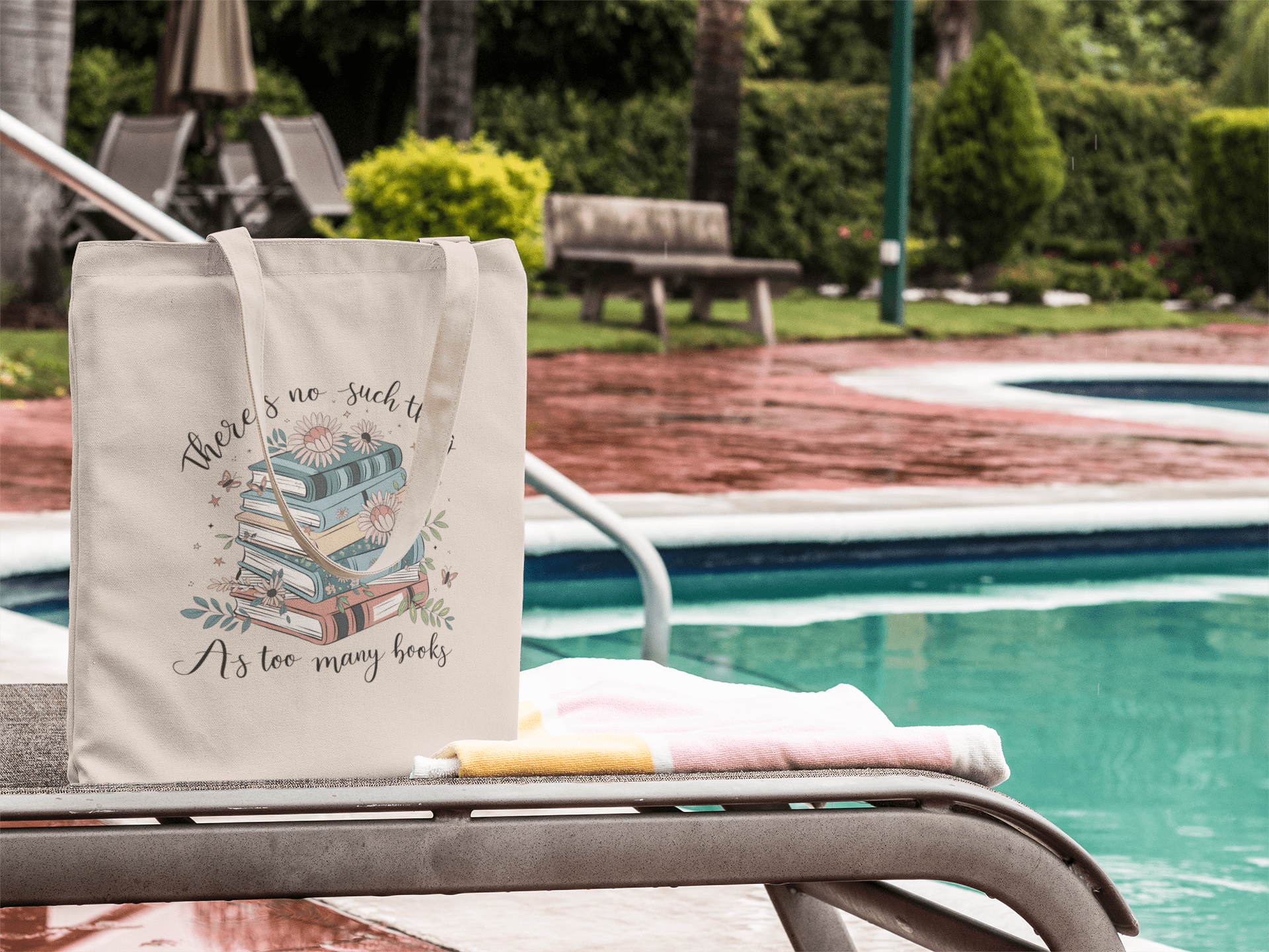 No Such Thing as Too Many Books Tote Bag