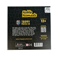 Noble Nomads Stained Glass 1000 Piece Jigsaw Puzzle | Trippy Puzzle Co