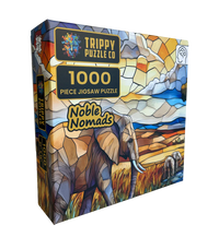 Noble Nomads Stained Glass 1000 Piece Jigsaw Puzzle | Trippy Puzzle Co