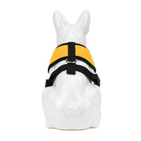 EcoBark Yellow Dog Harness - Over-the-Head Soft Mesh Dog Vest Halter for Small to Medium Dogs and Puppies - BIG FRENCHIES