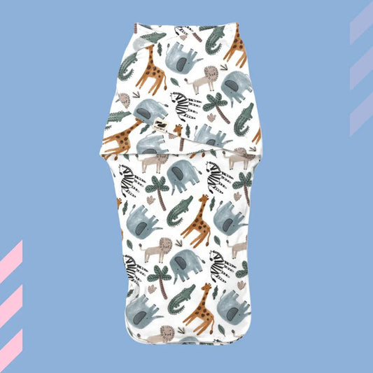 Snugababe Swaddle™ Sleep Pod - Safari Animals - BIG FRENCHIES