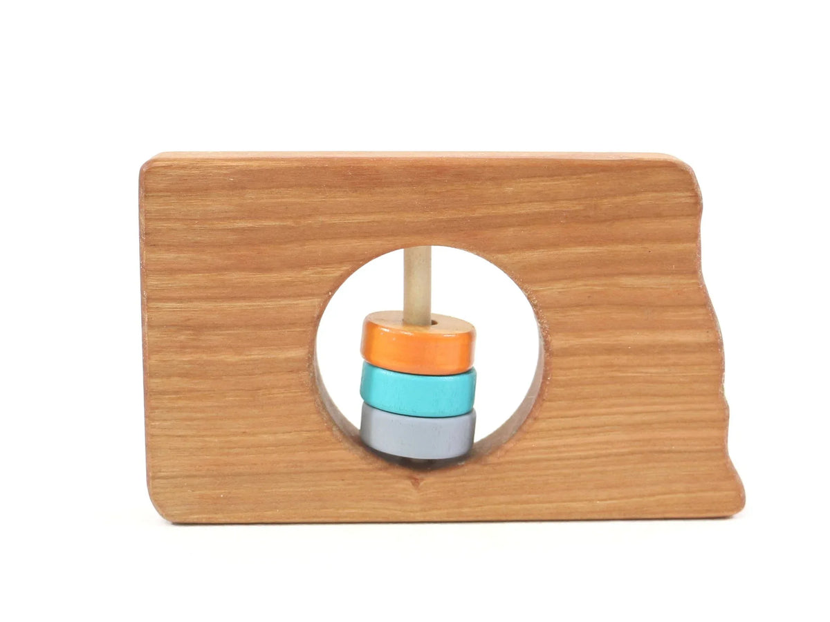 North Dakota State Wooden Baby Rattle™ - BIG FRENCHIES