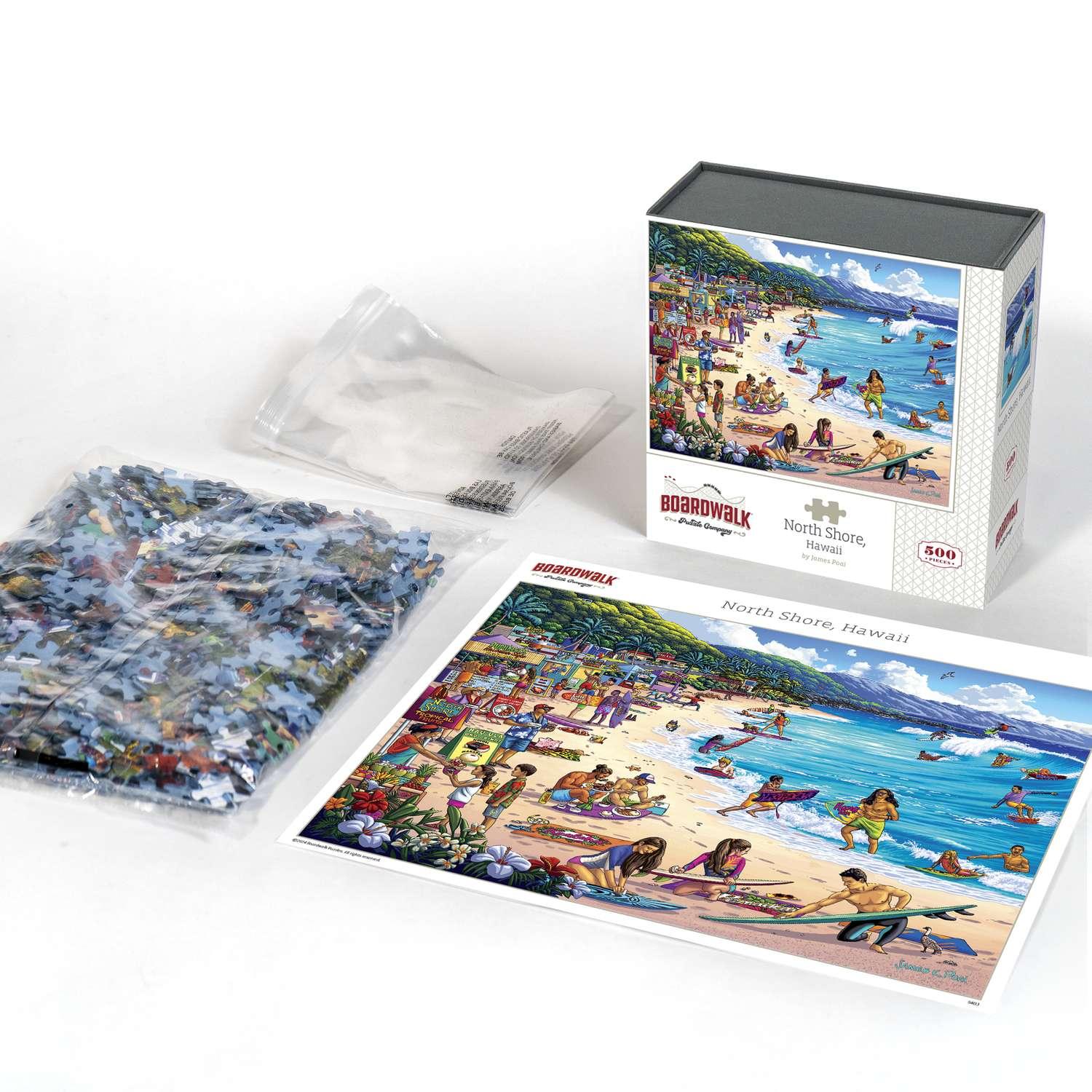 North Shore, Hawaii 500 Piece Jigsaw Puzzle by Boardwalk Puzzle Company - BIG FRENCHIES