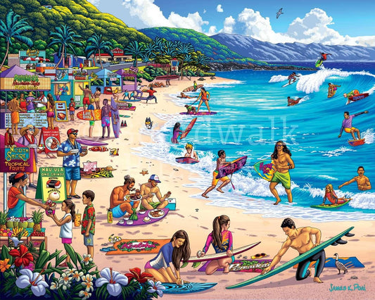 North Shore, Hawaii 500 Piece Jigsaw Puzzle by Boardwalk Puzzle Company - BIG FRENCHIES