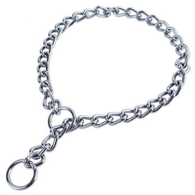 Nunbell Training Choke Chain Collar for Dogs 2.5mm x 40cm