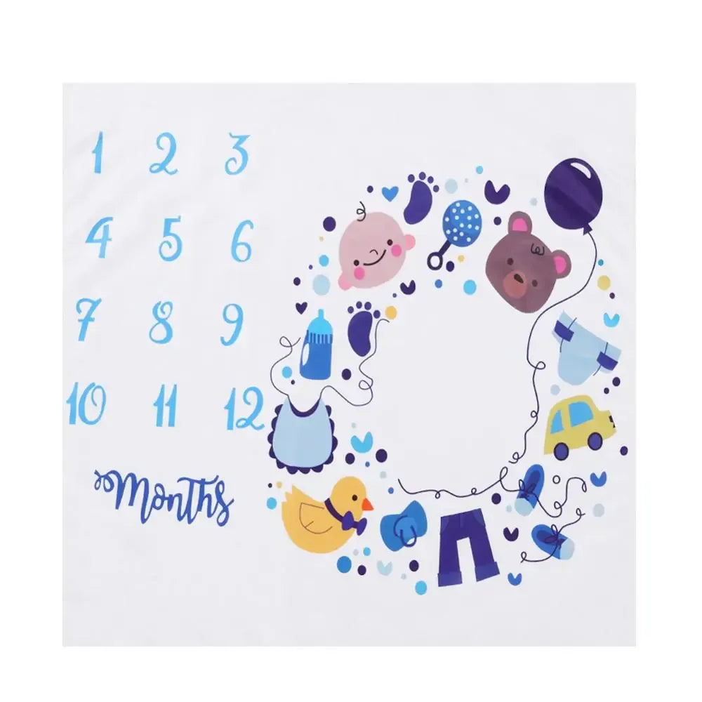 Newborn Baby Milestone Photography Blanket - # BAGE41110002 - BIG FRENCHIES