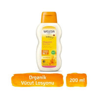 Weleda Baby Body Lotion with Organic Calendula - Natural, Gentle Moisturizer for Sensitive Skin, 6.76 fl oz