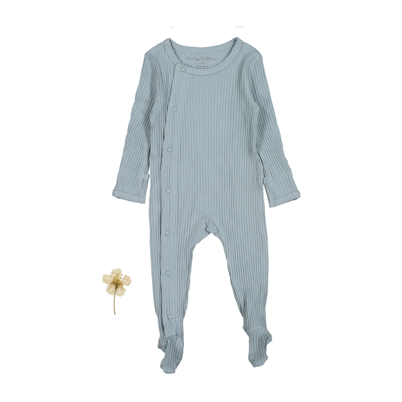 The Snap Romper - Ocean Ribbed - BIG FRENCHIES