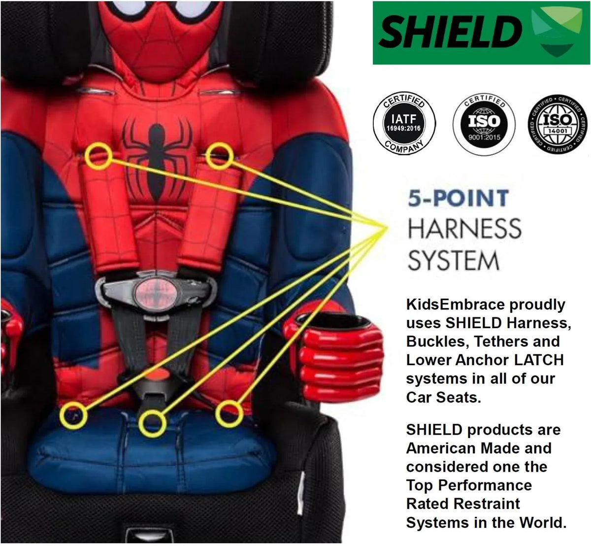 Cinderella Platinum 2-in-1 Harness to Booster Car Seat - BIG FRENCHIES