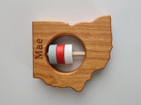 Ohio State Wooden Baby Rattle™ - BIG FRENCHIES