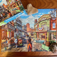 Old Western Town 500 Piece Jigsaw Puzzle by Springbok Puzzles - BIG FRENCHIES