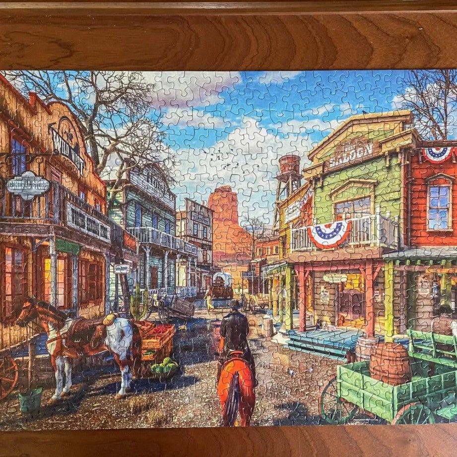Old Western Town 500 Piece Jigsaw Puzzle by Springbok Puzzles - BIG FRENCHIES