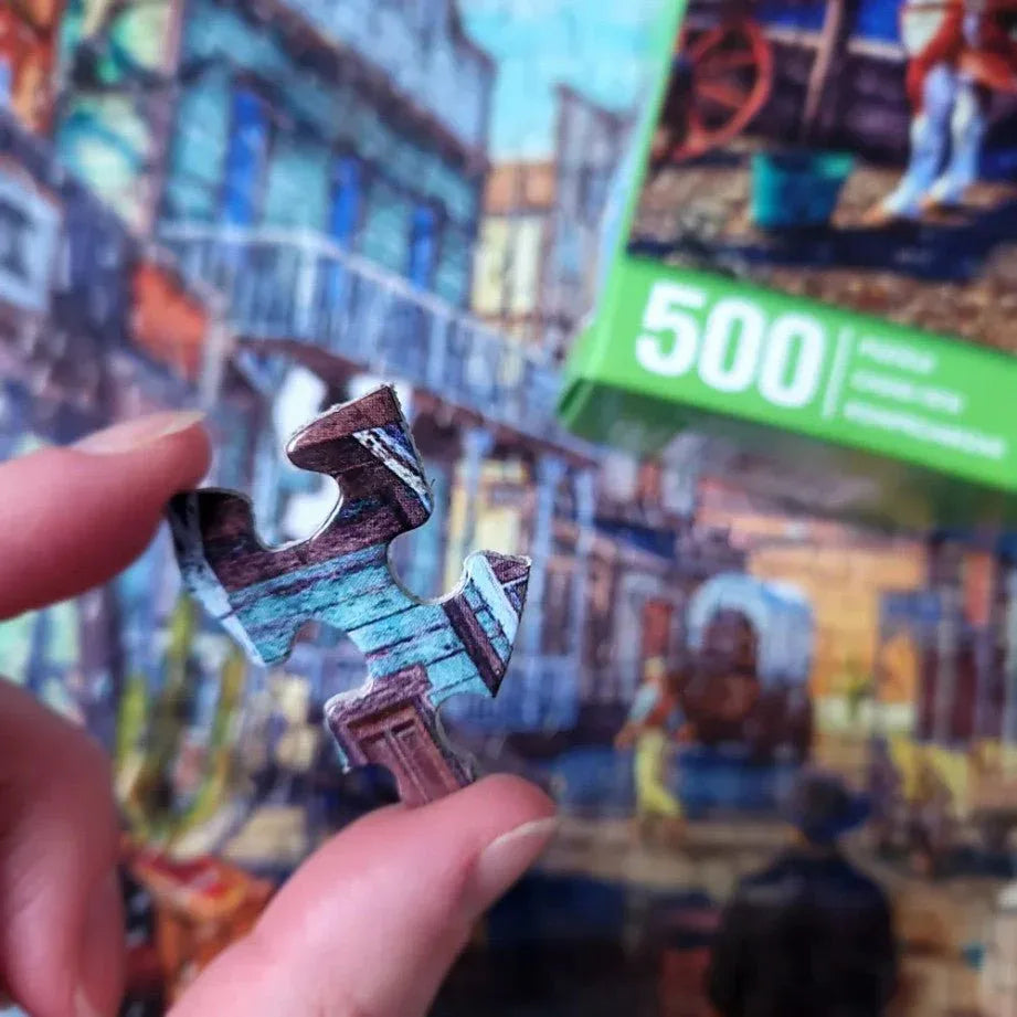 Old Western Town 500 Piece Jigsaw Puzzle by Springbok Puzzles - BIG FRENCHIES