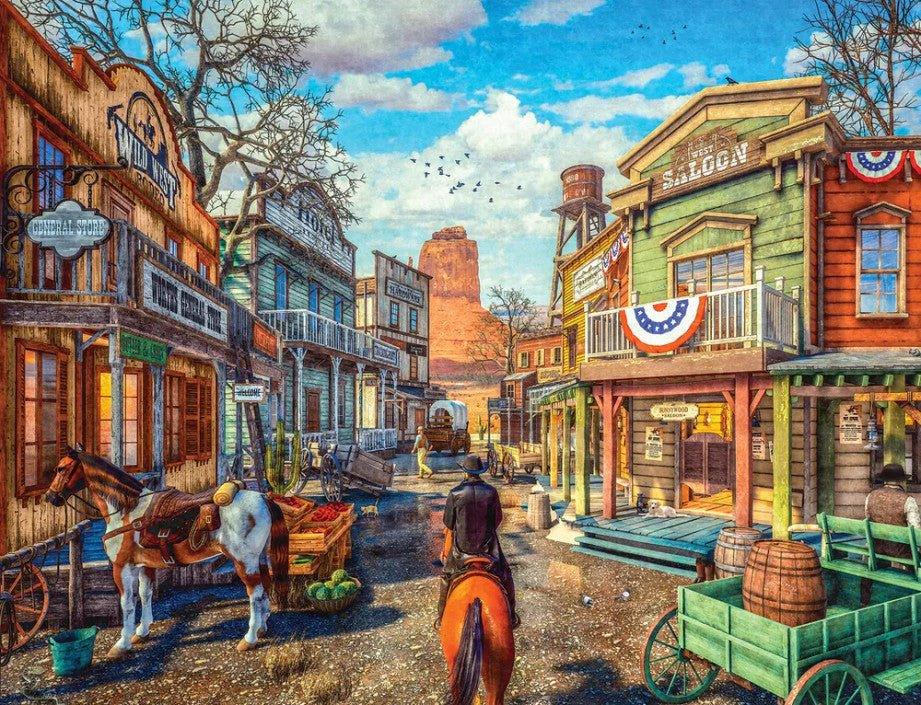 Old Western Town 500 Piece Jigsaw Puzzle by Springbok Puzzles - BIG FRENCHIES