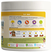 Omega 3 for Dogs - Salmon Oil - 120 Soft Chews - BIG FRENCHIES