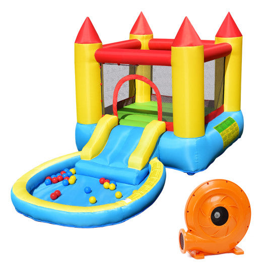 Inflatable Kids Slide Bounce House with 580w Blower - BIG FRENCHIES
