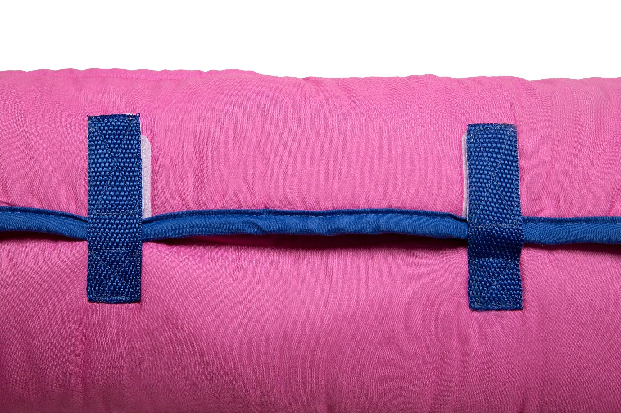 NoJo Cute Kitty Toddler Nap Mat - Includes Attached Pillow and Fleece Blanket - BIG FRENCHIES