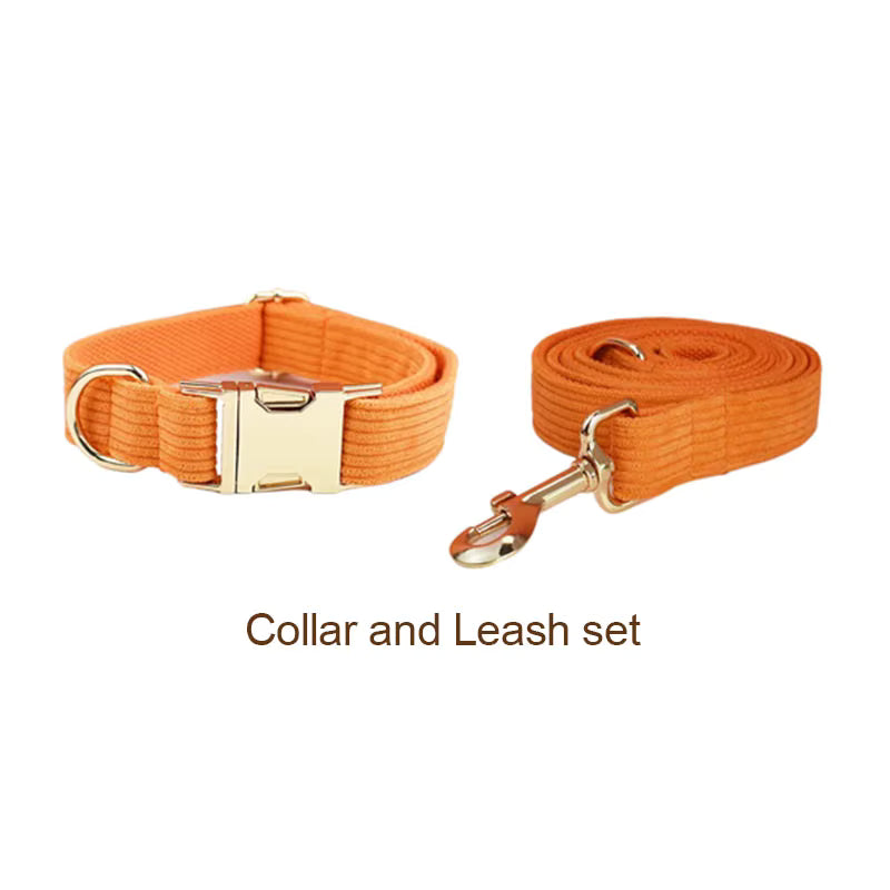 Personalized Orange Corduroy Classic Set