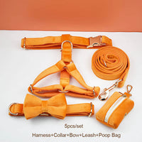Personalized Orange Velvet Classic Set