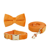 Personalized Orange Velvet Classic Set