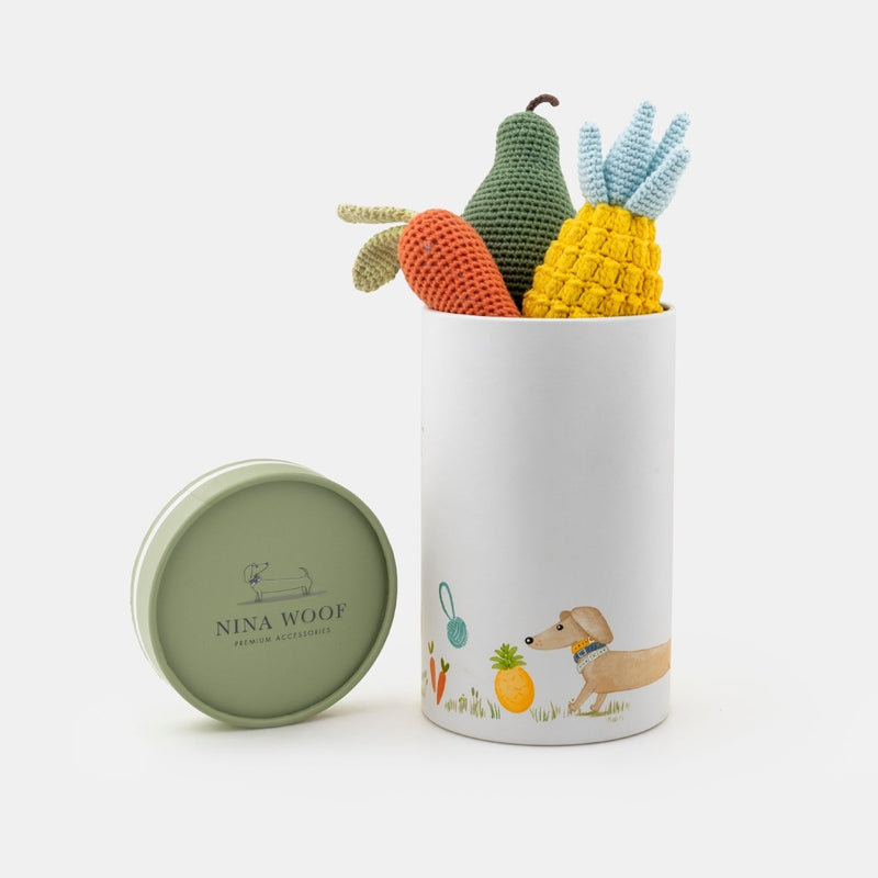 Organic Veggie Toys Bundle-Pet Toys-BIG FRENCHIES-Nina Woof