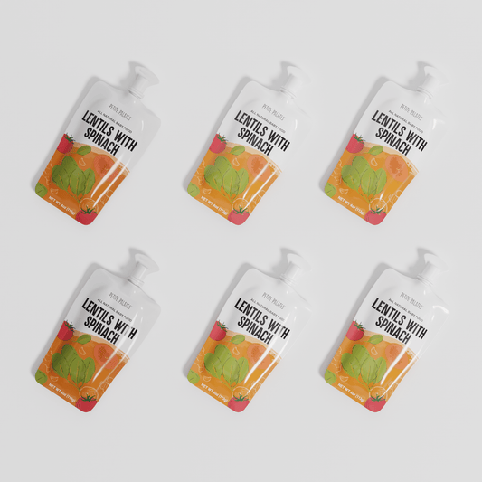 6 Pack of Organic Lentils with Spinach