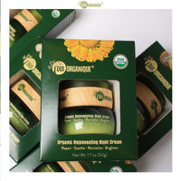 Certified Organic Rejuvenating Night cream calendula Hydrate Anti-aging Repair |Calendula flower - BIG FRENCHIES
