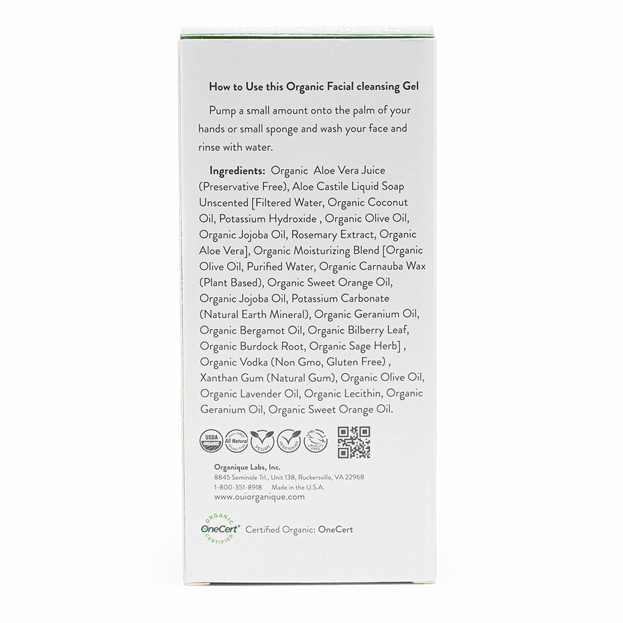 Certified Organic Facial Cleansing Gel with Geranium Oil for all skin types | sensitive skin double cleansing methods - BIG FRENCHIES