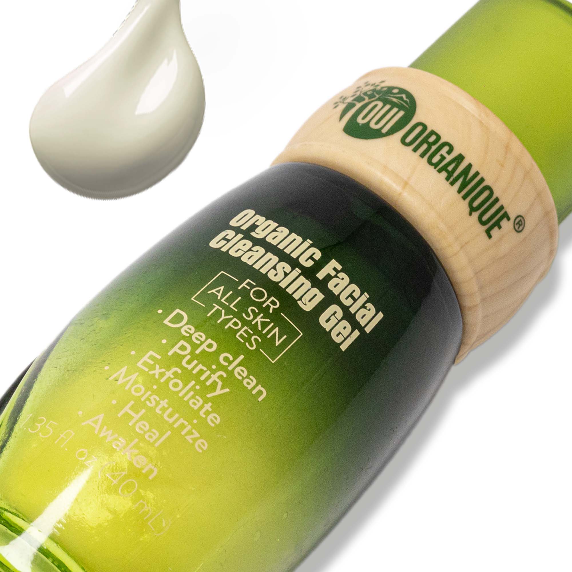 Certified Organic Facial Cleansing Gel with Geranium Oil for all skin types | sensitive skin double cleansing methods - BIG FRENCHIES