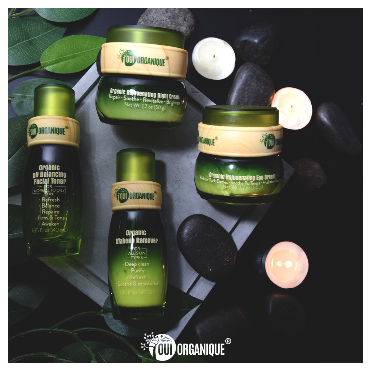 Organic Nighttime Repair Skincare Set for Sensitive Skin - Anti-Aging Essentials - BIG FRENCHIES