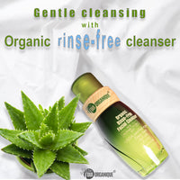 Certified Organic Rinse Free Facial Cleanser|Aloe vera All -in-1 Skin freshener All skin Types even Sensitive/Baby's wipe - BIG FRENCHIES