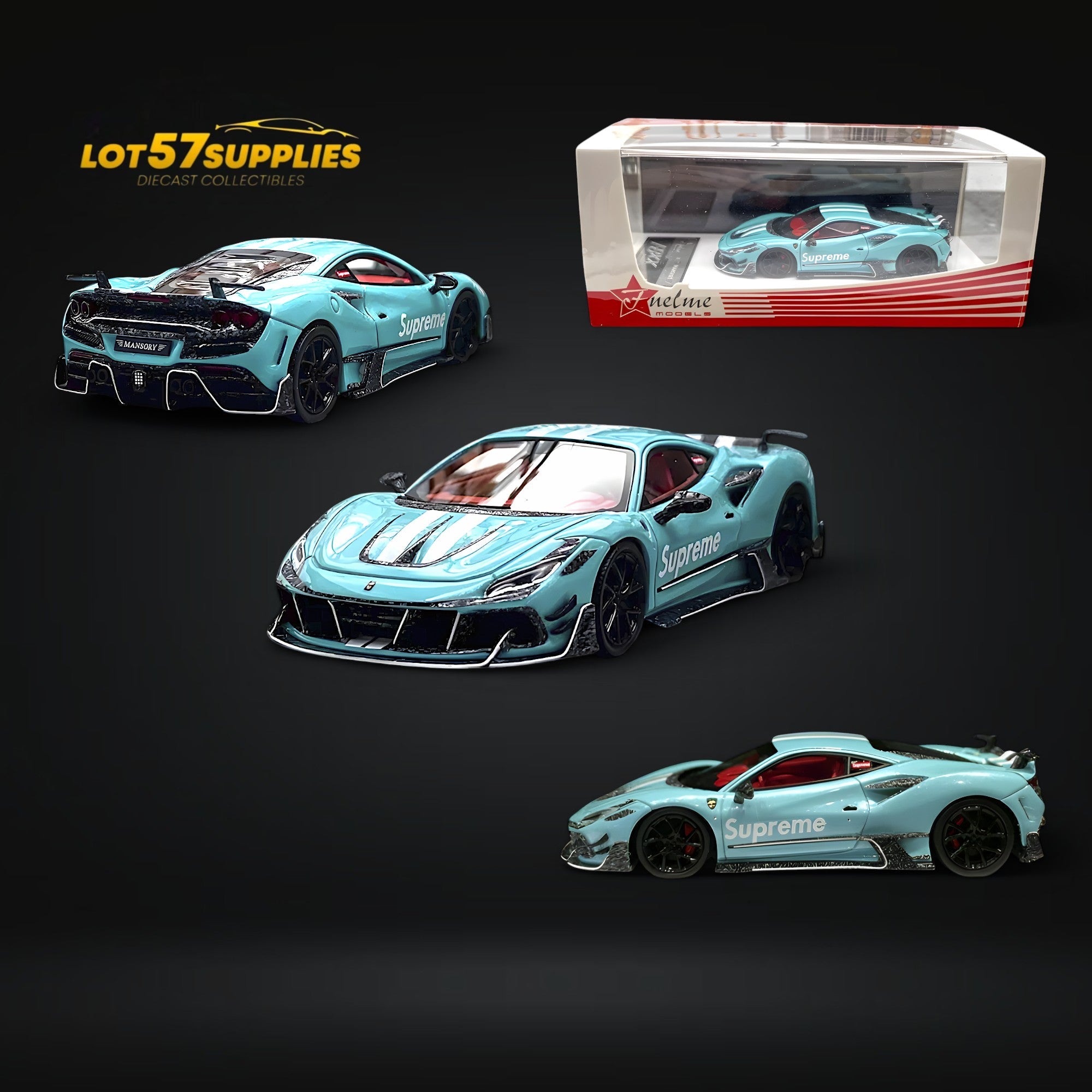 FuelMe Ferrari Mansory F8XX Blue SUPRME 1:64
