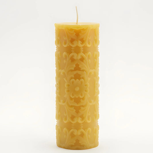 French Country Beeswax Pillar Candle - BIG FRENCHIES