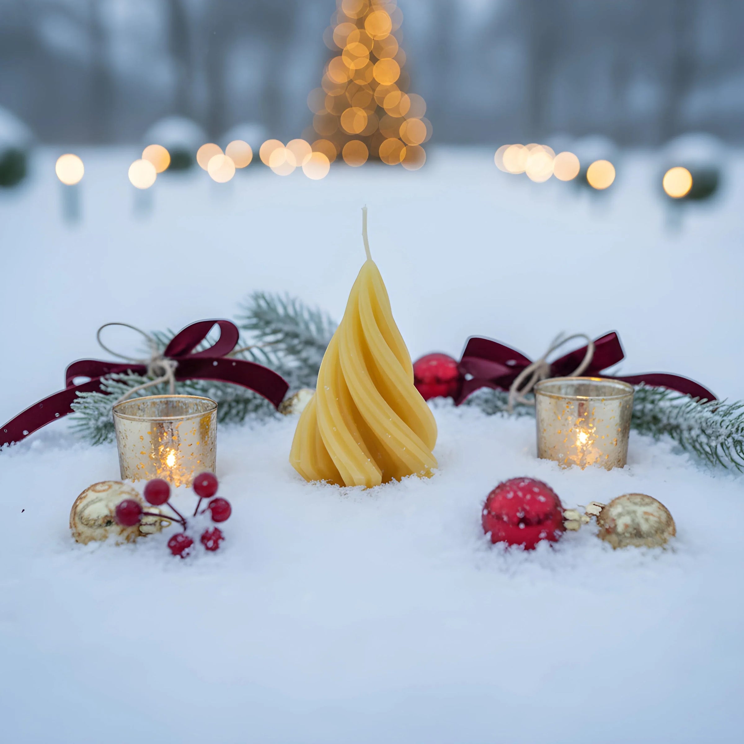 Modern Tree Beeswax Candle - BIG FRENCHIES