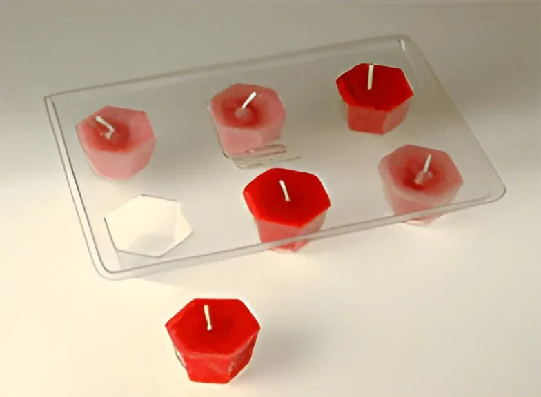 Candle Mold Tray - Hexagon Floating (Polycarbonate) - BIG FRENCHIES