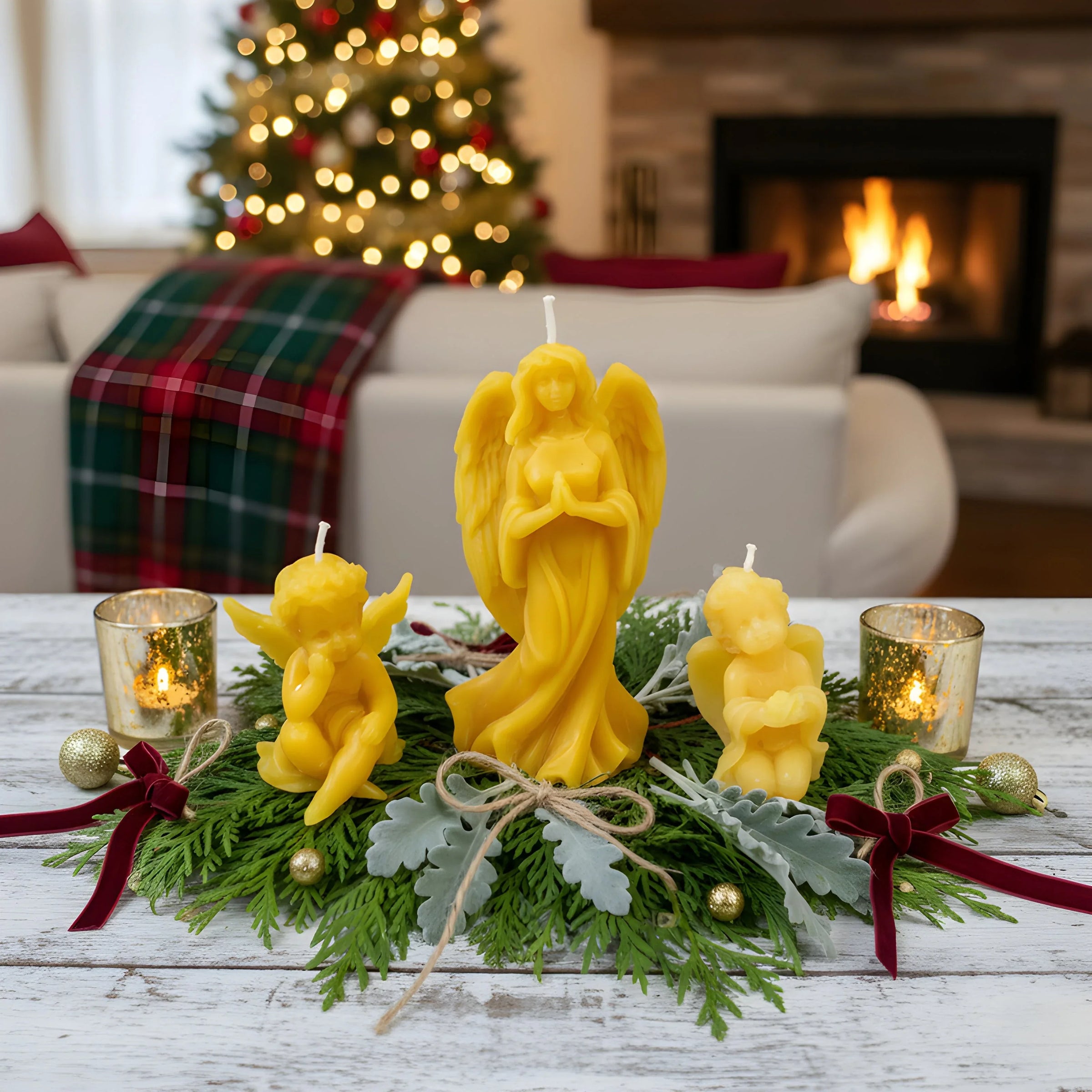 Angel Beeswax Candle Set - BIG FRENCHIES