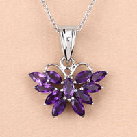 1.65 Carat Genuine Amethyst .925 Sterling Silver Pendant