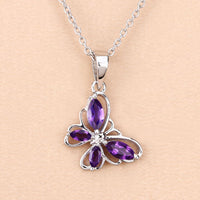 0.60 Carat Genuine Amethyst .925 Sterling Silver Pendant