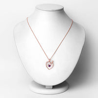 0.25 Carat Genuine Amethyst .925 Sterling Silver Pendant