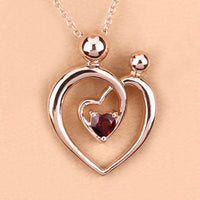 0.32 Carat Genuine Garnet .925 Sterling Silver Pendant
