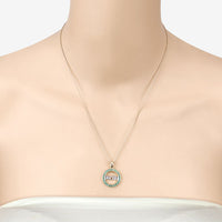 0.54 Carat Genuine Emerald .925 Sterling Silver Pendant