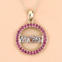 0.64 Carat Genuine Ruby .925 Sterling Silver Pendant