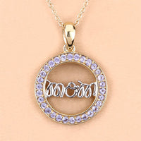 0.64 Carat Genuine Tanzanite .925 Sterling Silver Pendant