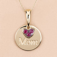 0.20 Carat Genuine Ruby .925 Sterling Silver Pendant
