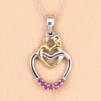 0.14 Carat Genuine Ruby .925 Sterling Silver Pendant