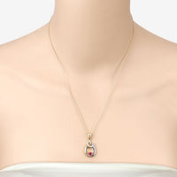 0.20 Carat Genuine Ruby .925 Sterling Silver Pendant