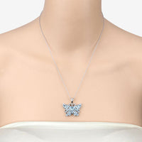 4.84 Carat Genuine Swiss Blue Topaz .925 Sterling Silver Pendant
