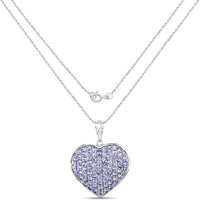 4.86 Carat Genuine Tanzanite .925 Sterling Silver Pendant